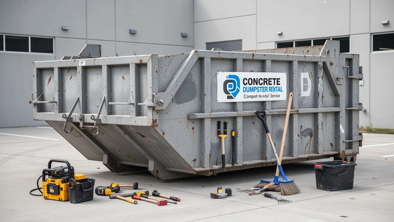 Concrete Dumpster Rental